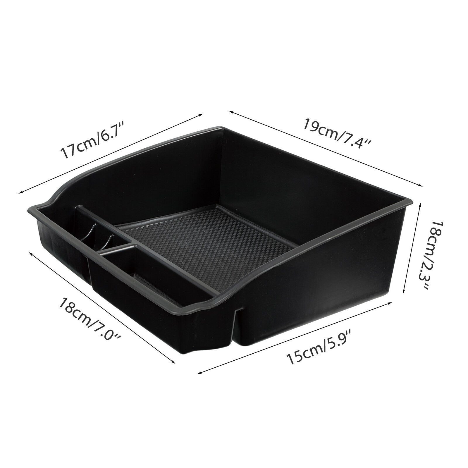 for Toyota Hilux 2015-2022 Car Center Console Armrest Storage Box Organizer Tray