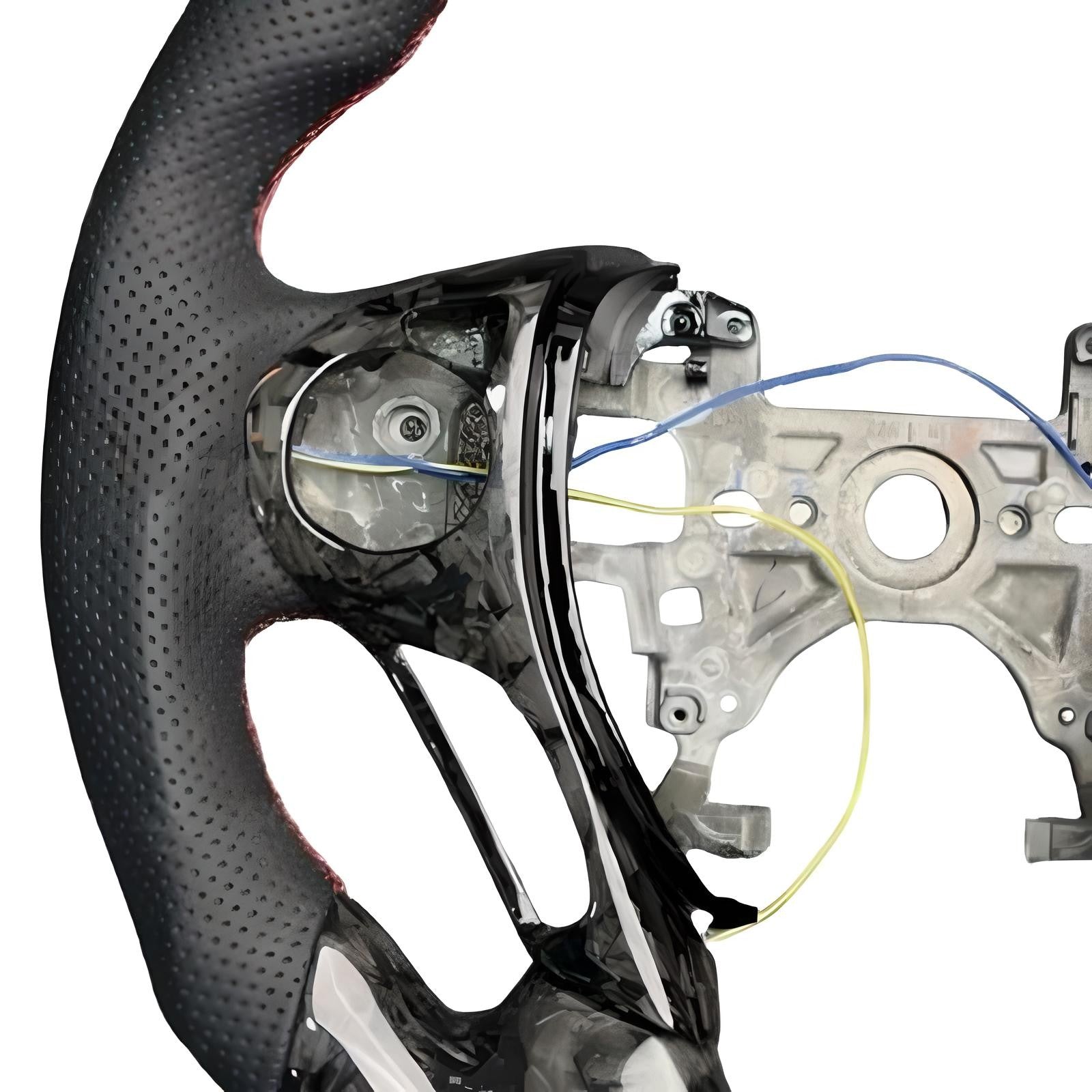 Fits for Honda for Accord 2013-2017 LED Steering Wheel Forged Carbon Fiber Black Leather