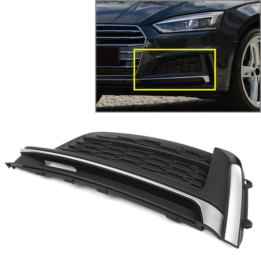 Front Bumper Fog Light Lamp Grill Bezel Cover for Audi A5 S-line S5 2017-20 left