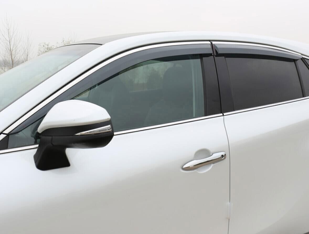 Window Side Visors Sun Rain Guard Vent Deflectors for Lincoln Nautilus 2020-2023 n