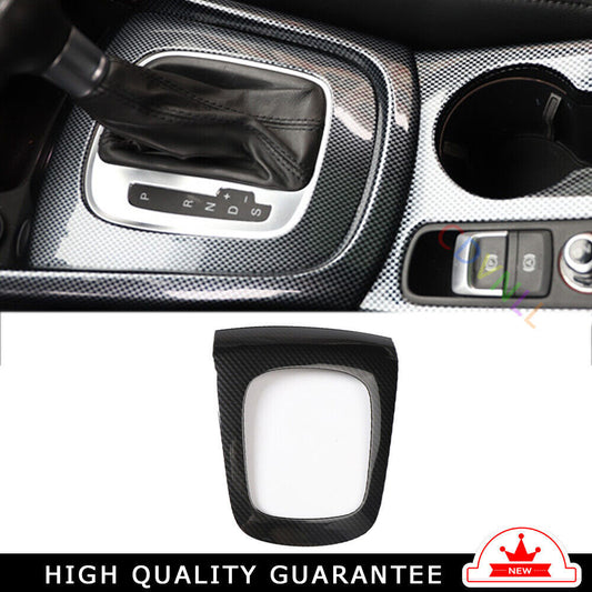 Console Gear Shift Frame Cover Trim 1PCS Fit for Audi Q3 2013-2018 Carbon Fiber