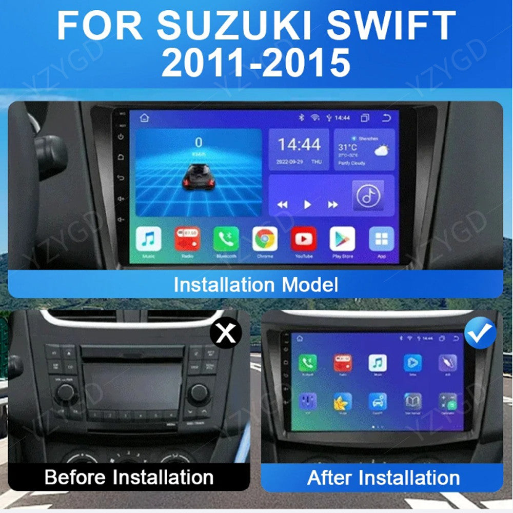 for Suzuki for Swift 4 2011-2015 Android Auto CarPlay Car Stereo Radio Android GPS