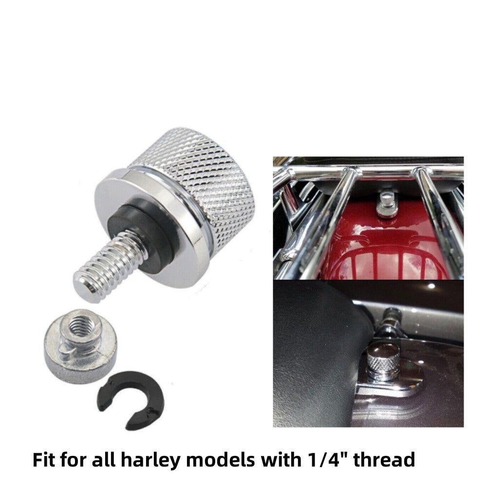 Chrome rear fender for seat bolt and nut mounting screw kit for Harley Sportster Softtail 