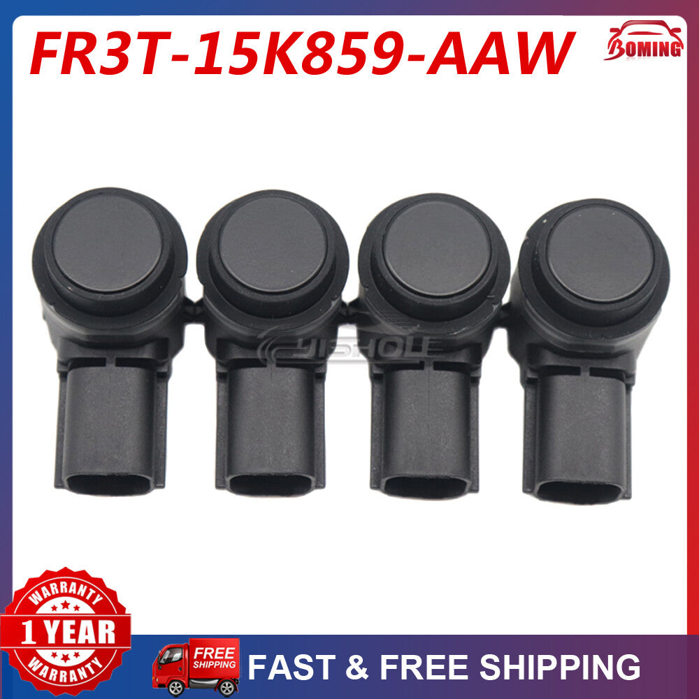 4-pack Black FR3T-15K859-AAW Parking Assist Sensors for 2015-2017 for Ford Explorer