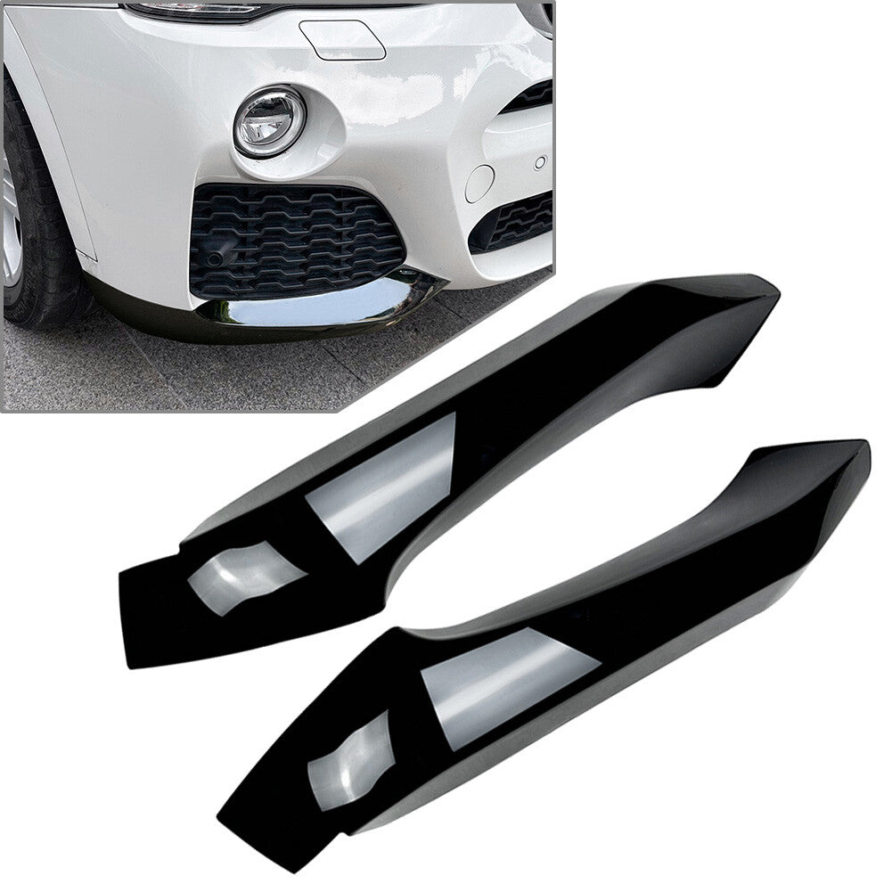 Front Bumper Side Corner Protector Wrap Angle Splitter Fit for BMW X3 F25 X4 M Sport