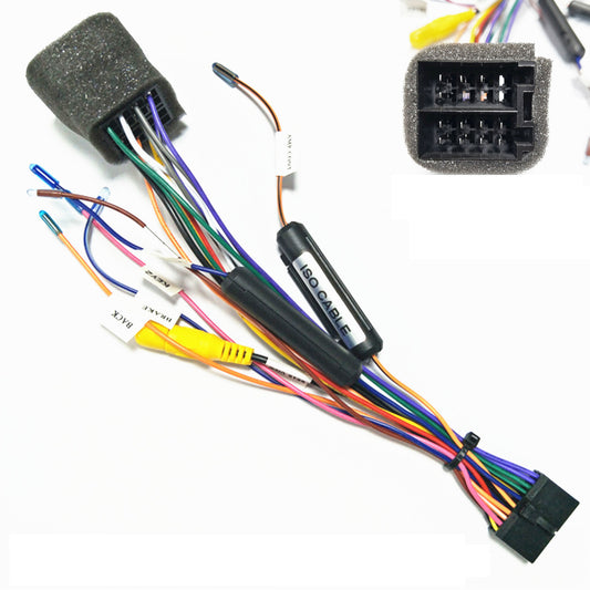 20PIN Car ISO Stereo Radio Plug Lead Wire Loom Connector Wiring Harness Adaptor Q