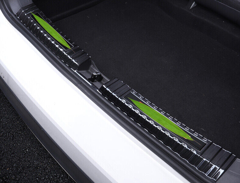 Rear Bumper Protector Guard Trim 2020-2022 Black Inner for Volkswagen T-Cross