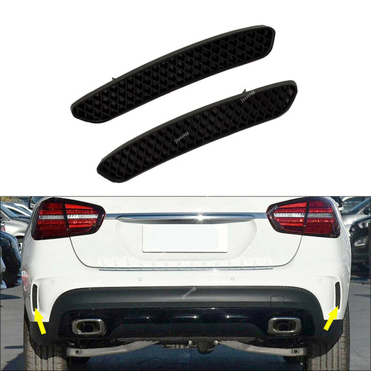Rear RHLH Bumper Side Grill Insert Trim for Benz 15-19 GLA250 15-19 GLA45 AMG Q