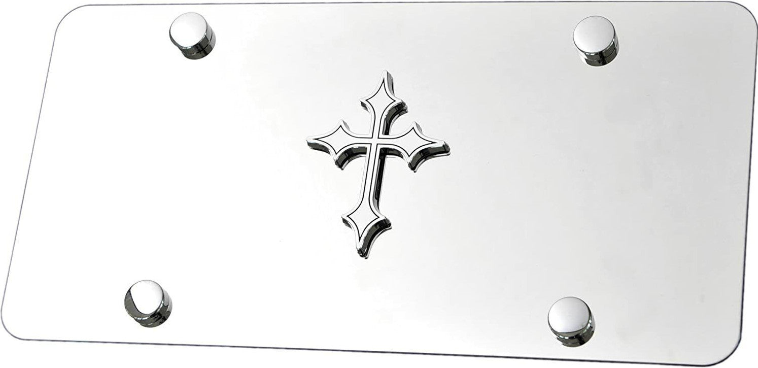 Car license plate, frame cap, hood, rear boot, Christian cross, suitable for Chevrolet
