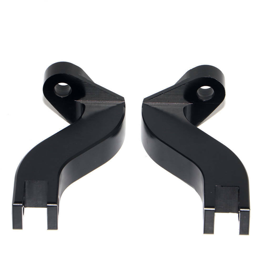 Black Rear Passenger Foot Peg Mount Bracket Kit for Harley Electra Street Glide