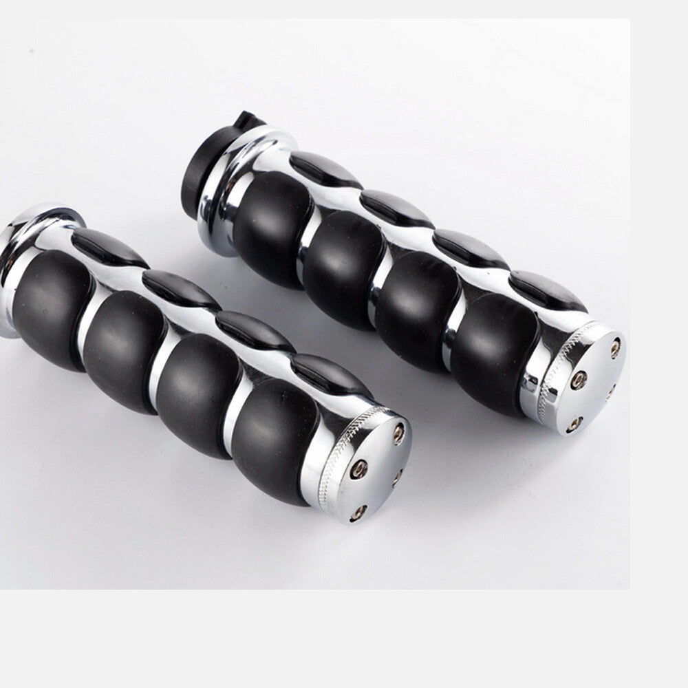 Chrome 1 Handlebar Hand Grips for Kawasaki Vulcan 1700 VN 1700 Voyager Vaquero Q