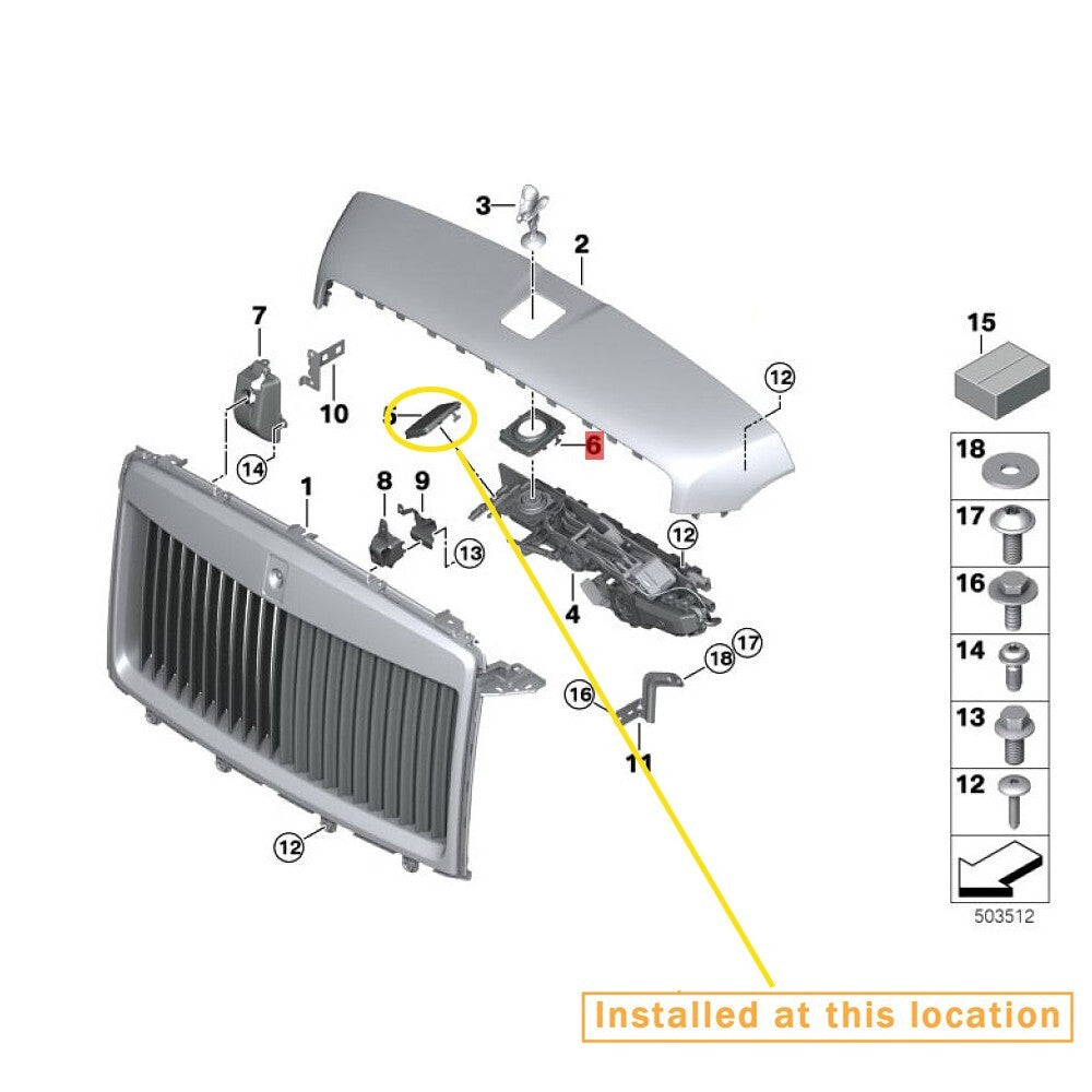 new painted protective case for Rolls-Royce Cullinan RR. Spirit of Ecstasy : 51118497325