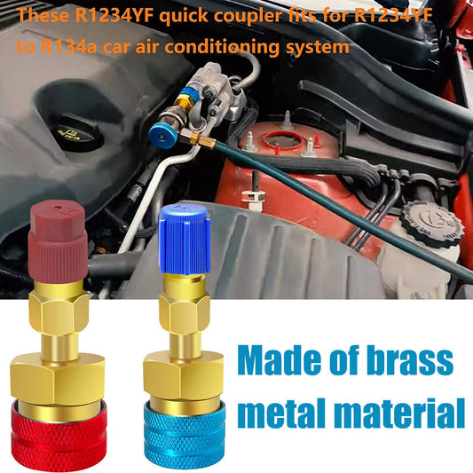 2-Piece Quick Connector Adapter R1234YF to R134A High-Speed Connector n