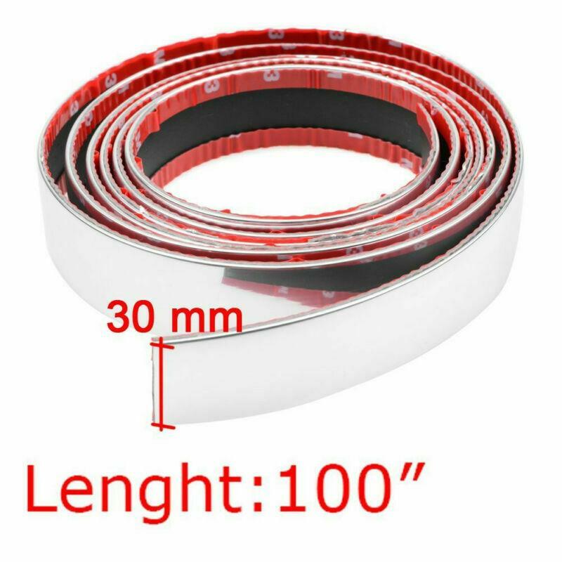 100-inch car crash barrier edge chrome trim protective film/decorative strip - n