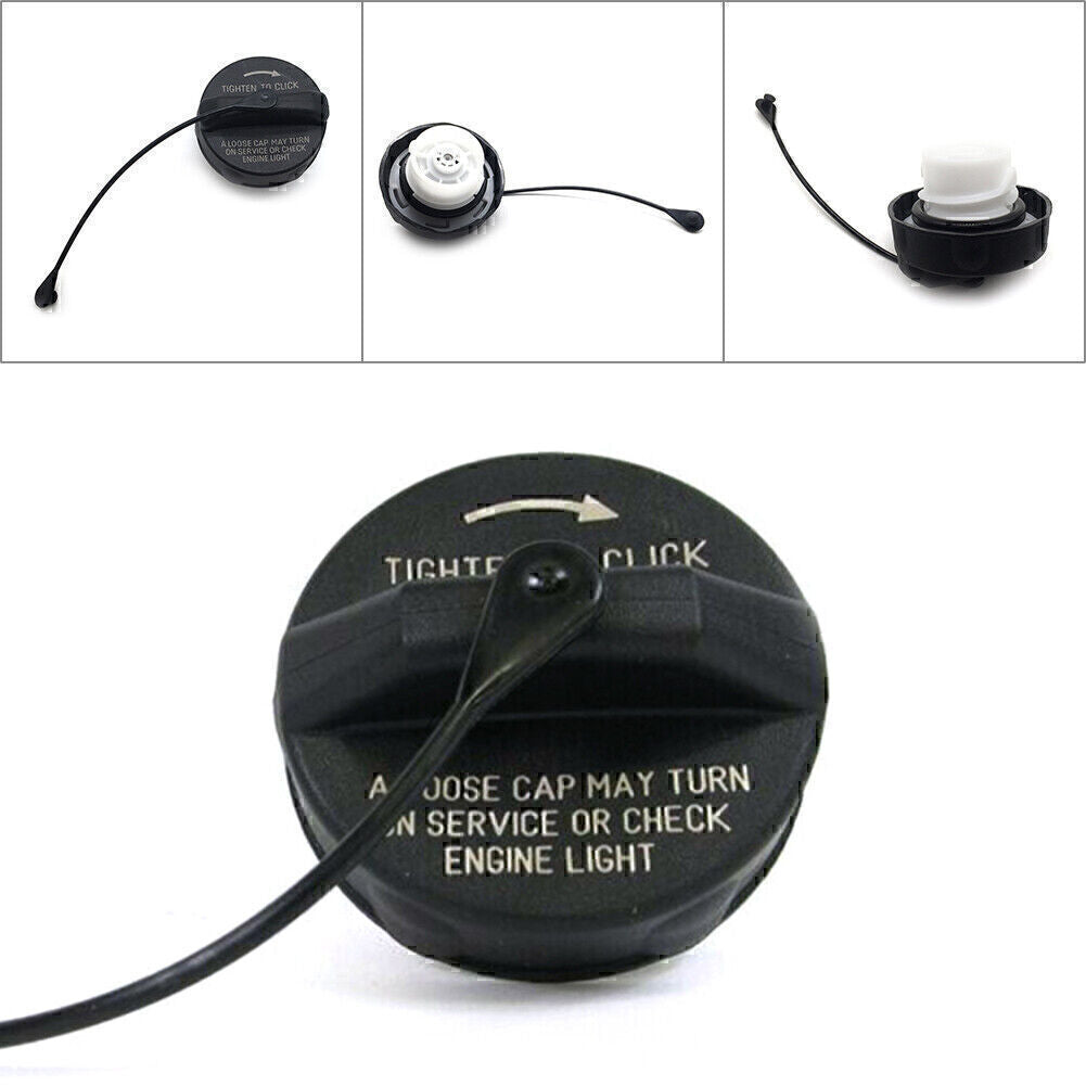 Fuel Tank Gas Cap for Jeep for Dodge for Chrysler 1999-2019 Non-Locking W/Tether Black Q