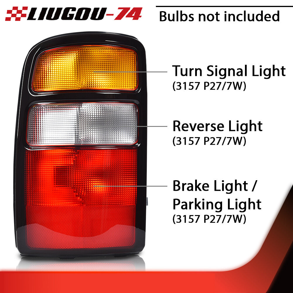 Pair of tail lights red fits 2000 - 2006 for Suburban Tahoe for GMC for Yukon - v