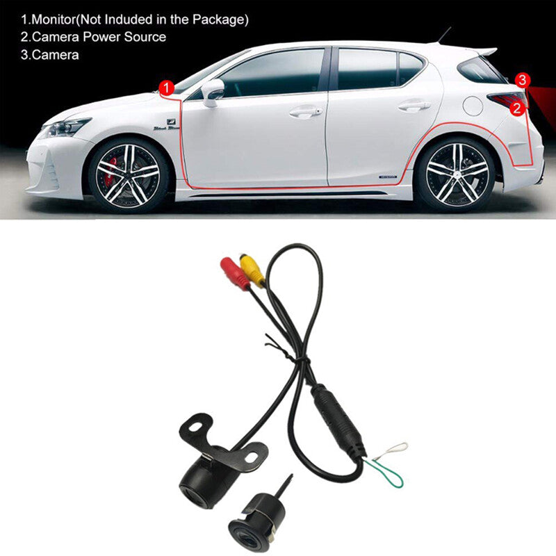 Dual control for front or rear view backup cameras and night vision in vehicles - n