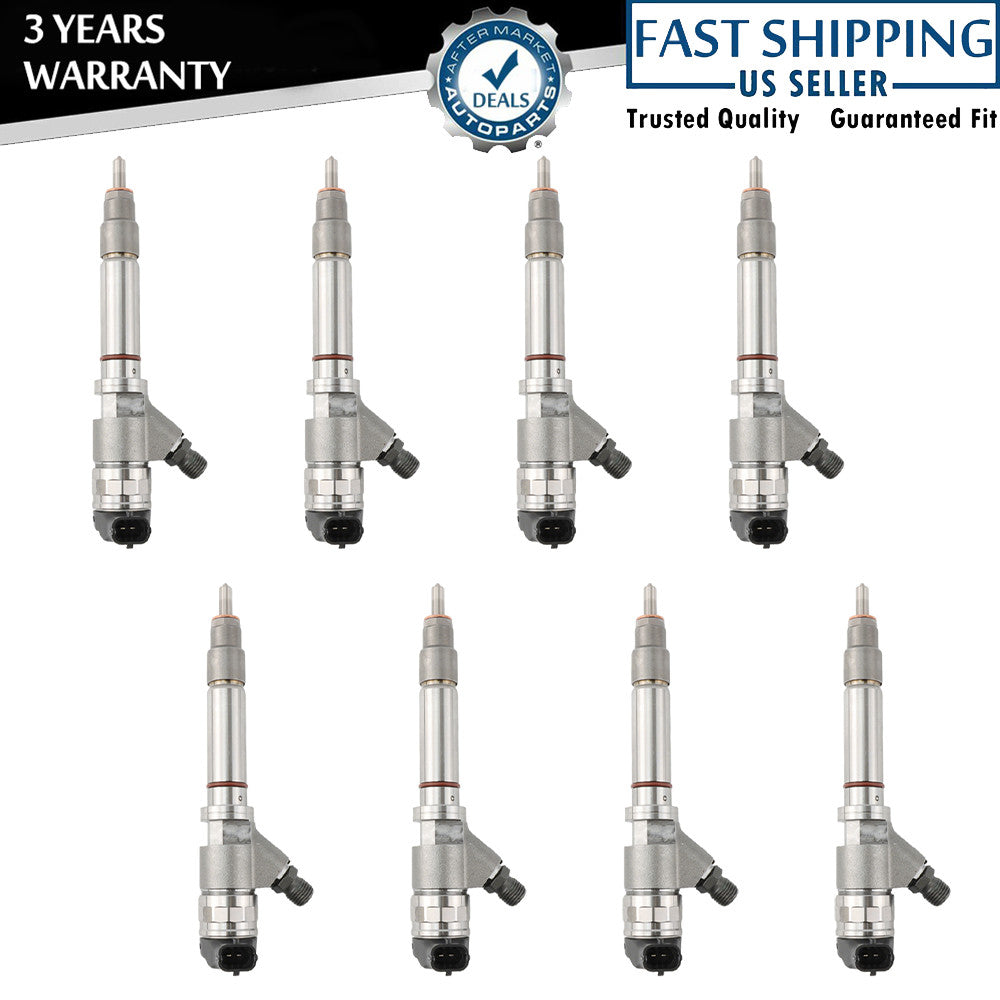 8-pack of fuel injectors for 2004-2005 for Chevrolet 6.6L Duramax LLY 0445120027