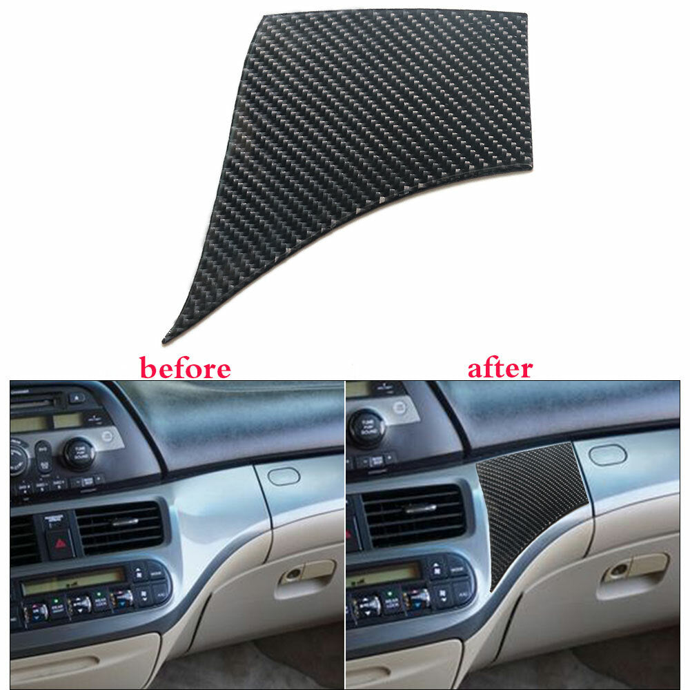 for Honda Odyssey 2005-2010 Carbon Fiber Right Of AC Controls Panel Cover Trim
