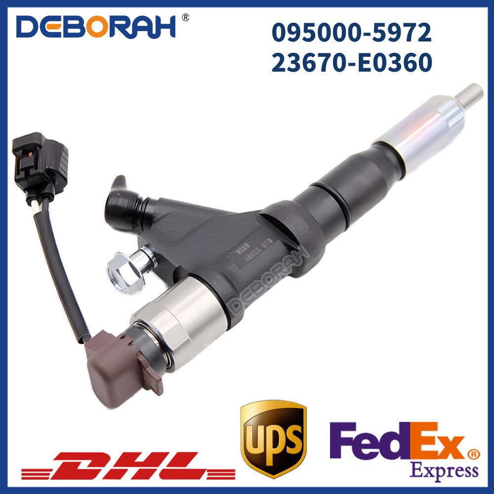 Common Rail Diesel Fuel Injector 095000-5972 23670-E0360 for HINO 700Series E13C