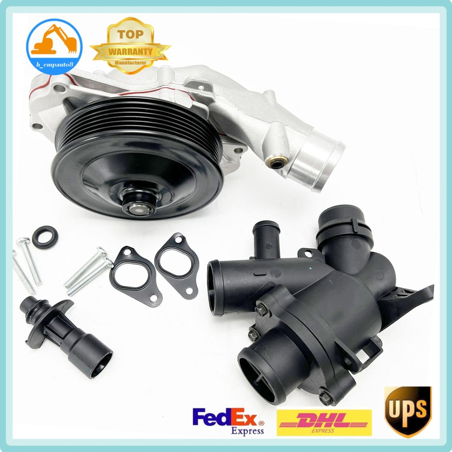 Water Pump Thermostat Kit LR097165 LR766192 LR028136 for Jaguar for Land Rover