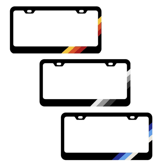 for Toyota C-HR for Camry TRD Accessories Tri Color License Plate Tag Frame Cover Q