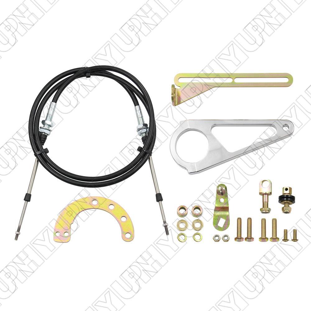 For GM TH350 TH400 700R4 4L60 4L80E Transmission Cable Column Shift Linkage Kit Q