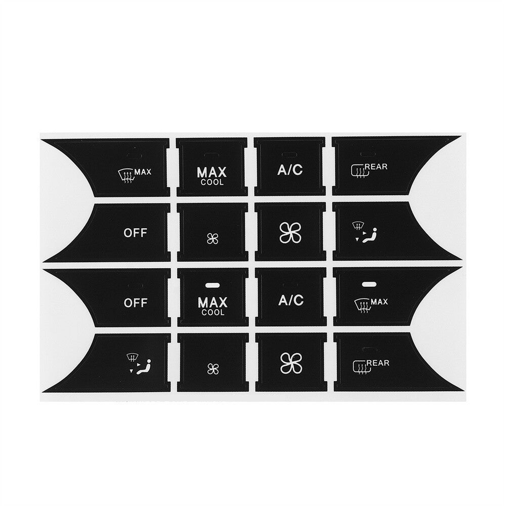 Black Steering AC Climate Window Button Kit Decals Sticker for Mercedes for Benz V2 Q