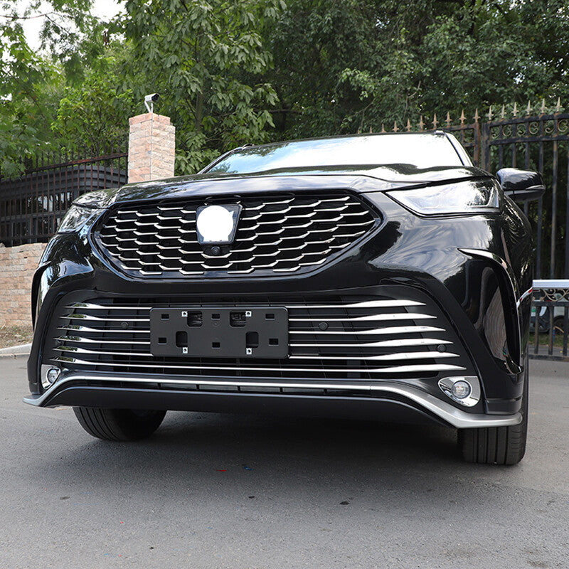 for Toyota Highlander XSE 2020-2023 Silver Front Bumper Lower Grille Decor Strip