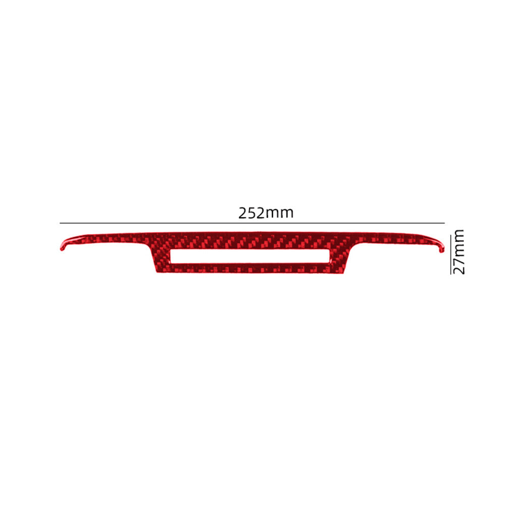 Carbon Fiber Passenger Dashboard Stripe Cover Trim for Jeep Liberty 2008-2012 v