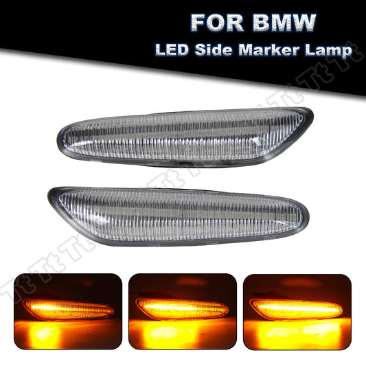 2 LED Sequential Side Marker Lights for E46 E60 E61 E81 E82 E88 E90 E91 E92- v