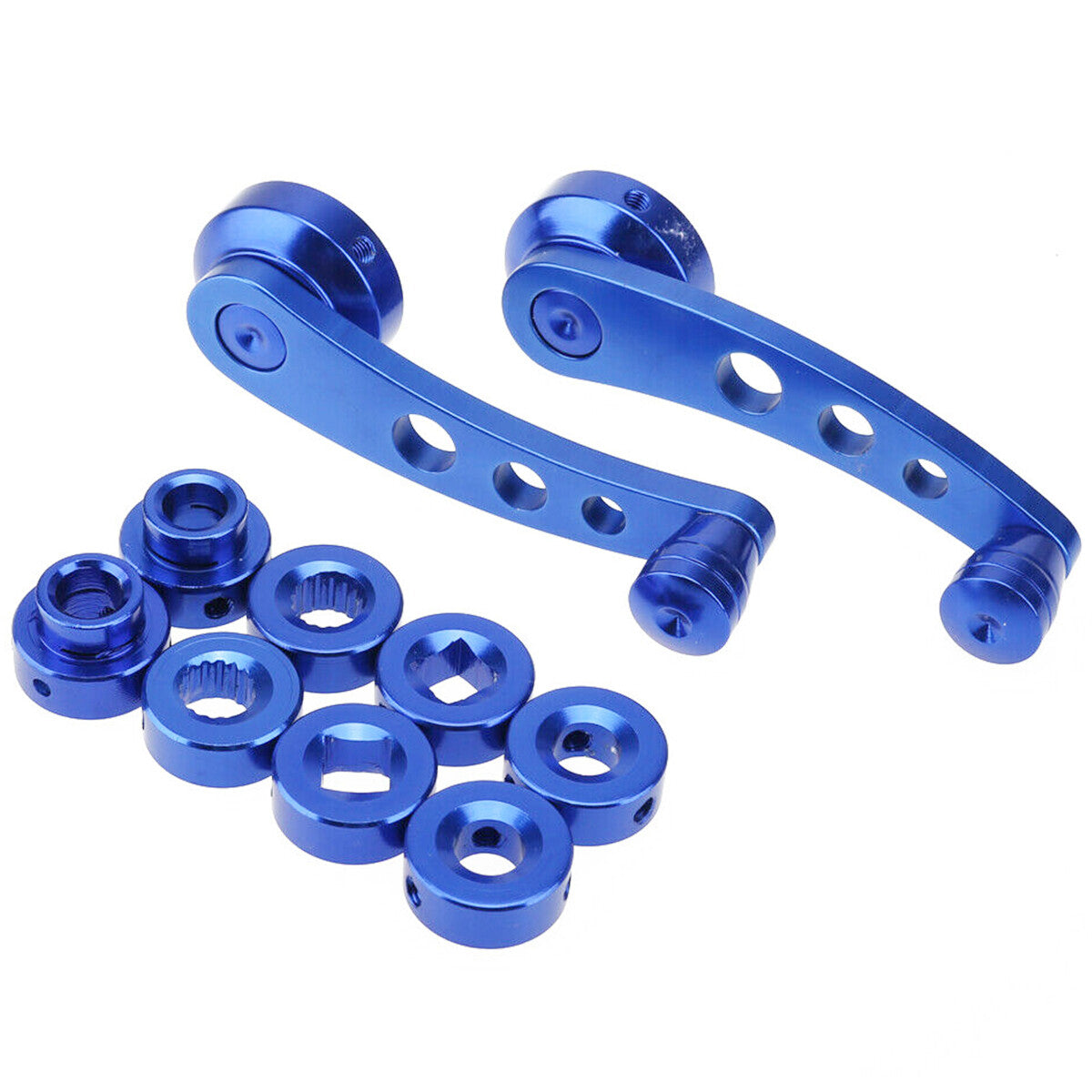 Aluminum Alloy Universal Auto Window Handle Winder Riser Replacement Crank Blue n