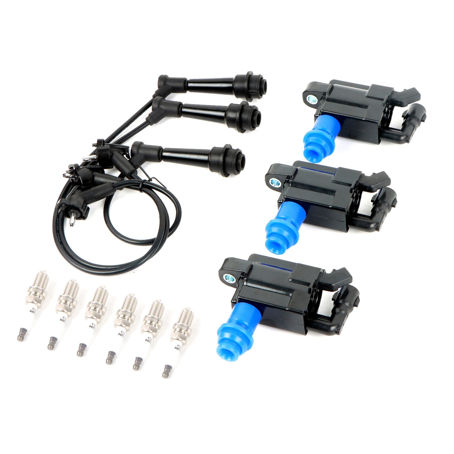 3 Ignition Coil, Wireset  6 Iridium Spark Plug for 01-05 for Lexus GS300 UF228