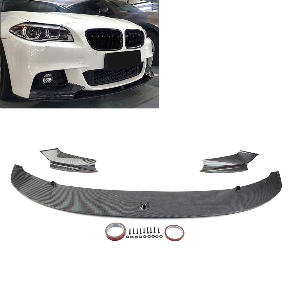 Front Bumper Spoiler Lip FIT for BMW 5 Series F10 M Sport 2011-2016
