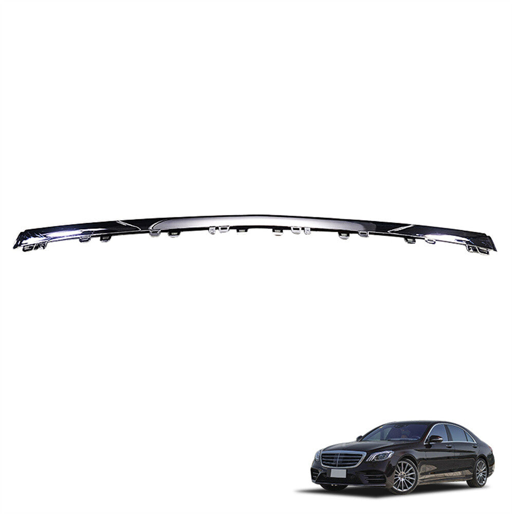 Chrome Front Bumper Lip Bezel Cover Trim For 2018-20 S45 S560 W222