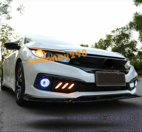LED Driving Lights Turn Signal Front Fog Lights for Honda for Civic Sedan 2019-2021