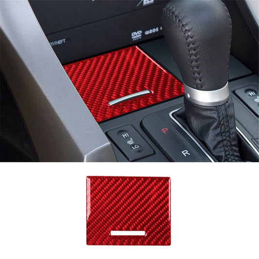 Carbon Fiber Center Console Storage Box Cover Trims for Camry 2012-2014 v