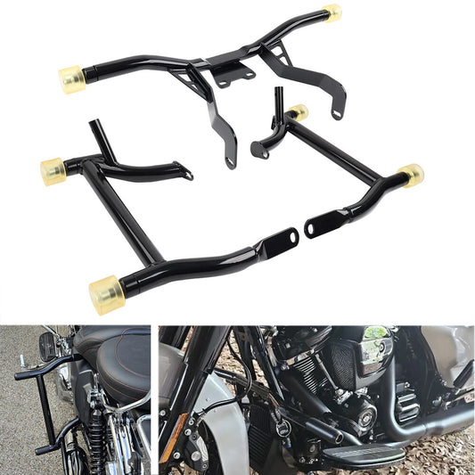 Saddlebag Guard Front Engine Highway Crash Bar for Harley Road Street 14-24