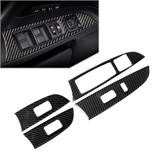 Window Lift Panel Switch Cover Trim Carbon Fiber for Lexus IS250 IS350 06-13 LHD
