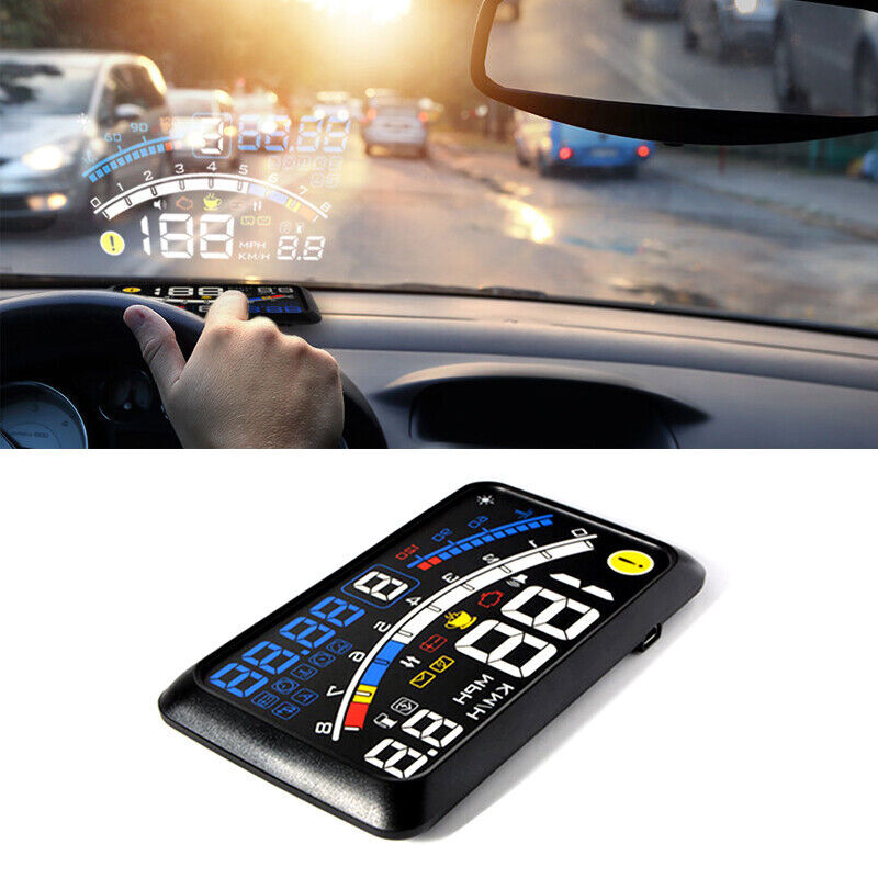 5.5-inch OBII HUD Head-Up Display, Digital Acceleration Warning System, Fuel Engine Components - n