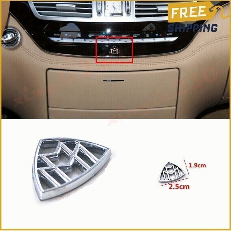 Chrome Trumpet Middle Console for Maybach Emblem Badge for Mercedes for Maybach