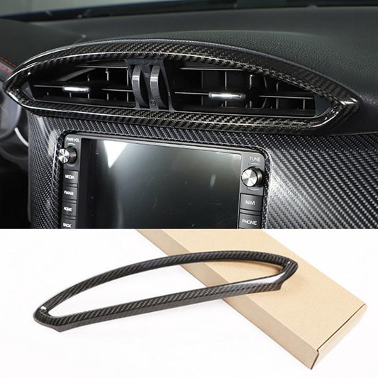 Dry carbon Middle Air Vent Outlet Trim for Toyota 86 for Subaru BRZ 12-20 for Scion -S