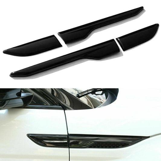 Side Fender Air wing Vent Cover Trim for Range Rover EVOQUE 2012-18 Gloss Black