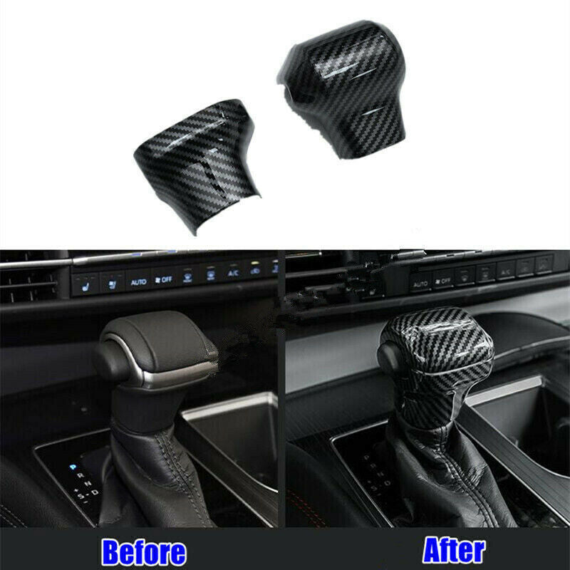 Carbon Fiber Inner Gear Shift Knob Moulding Cover Trim for Toyota for Sienna 2021-24