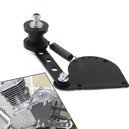 Spring Loaded Chain Tensioner Kit Black For 49cc/66cc 80cc Engine Motorized Bike