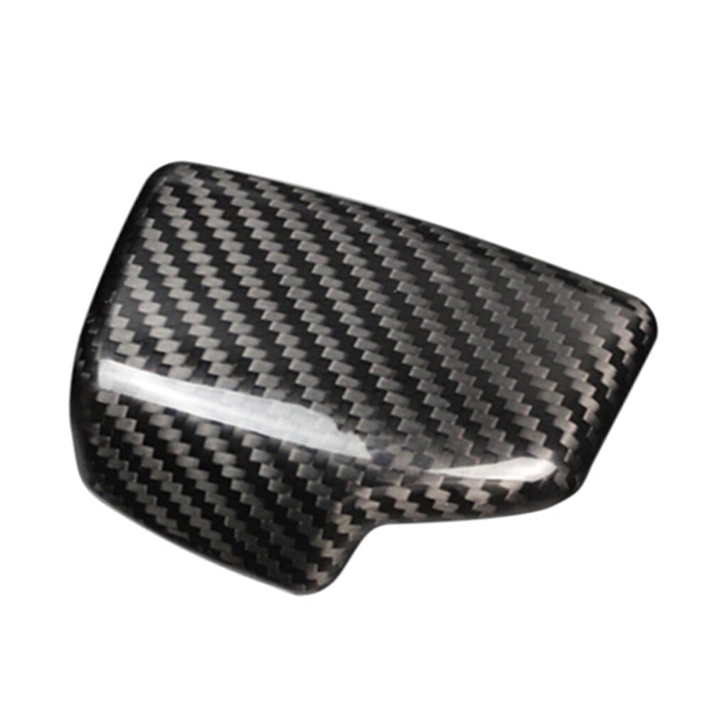 Carbon Fiber Gear Shift Knob Cover Sticker Trim for Audi A4 B9 A5 Q7 2017-18 RHD