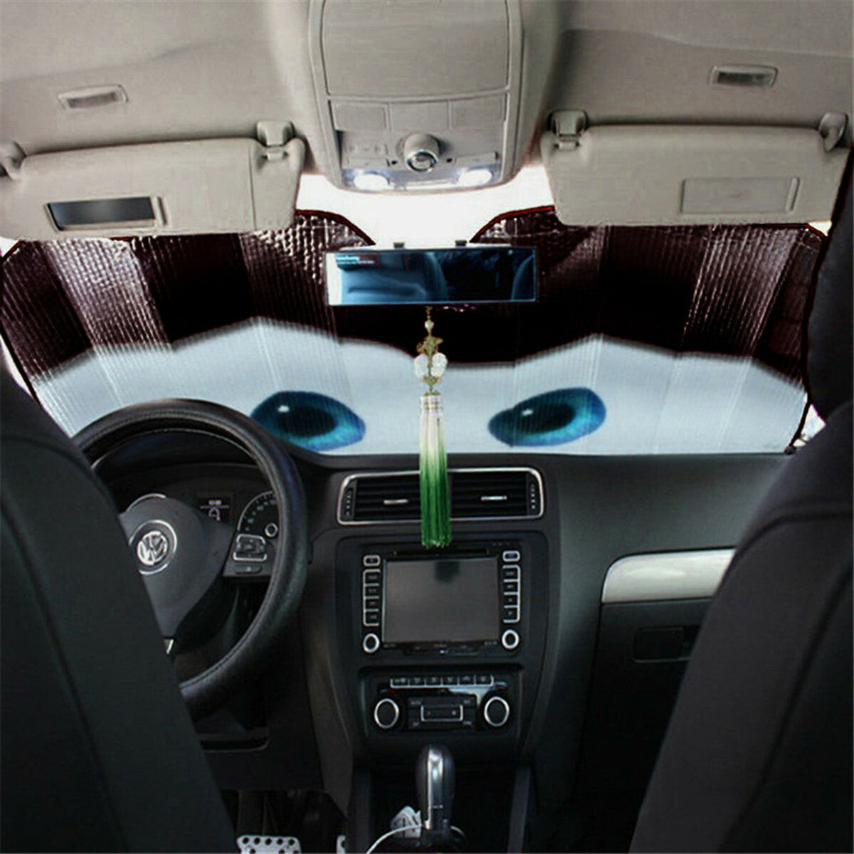Car Window Windscreen Sun Visor Cover Big Eye Pattern Cars Windshield Sunshade