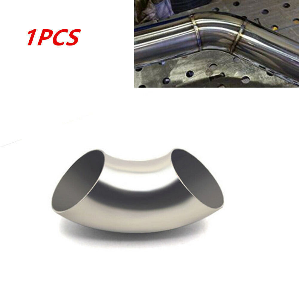 1pcs 2.5 inch /63mm 201 Stainless Steel 90 Degree Bend Elbow Pipe Durable Q
