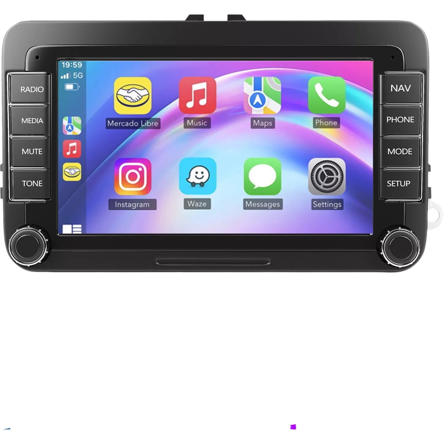 7 Car Stereo Radio GPS Apple Carplay Android 13 for VW for Volkswagen for Jetta for Passat