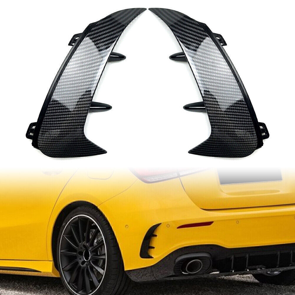 Carbon Rear Bumper Splitter Canard Air Vent Fit for Benz A-class W177 A200 A220 Q